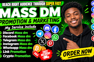 do mass dm discord mass dm facebook mass dm whatsapp mass dm telegram promotion