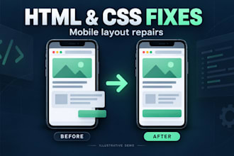 fix HTML CSS bugs and mobile responsive layout issues