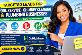 pool service leads chimney cleaning gohighlevel swimming website plumbing leads