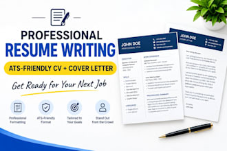 write a professional resume CV and cover letter