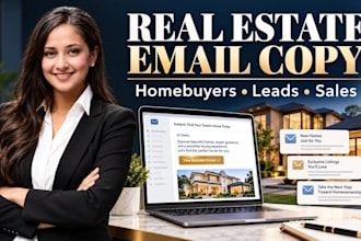 ghostwrite compelling real estate sales pitch emails targeting homebuyers