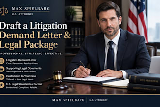 us attorney demand letter for unpaid invoices or breach of contract or damages