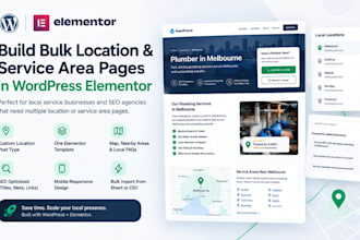build bulk location and service area pages in wordpress elementor