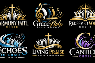 design a professional, singing, vocal, music, church, or ensemble choir logo