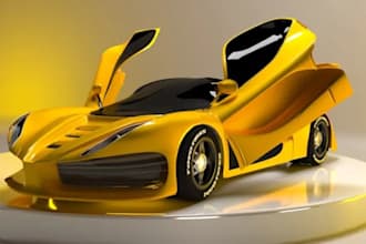 create realistic 3d car models for rendering and animation