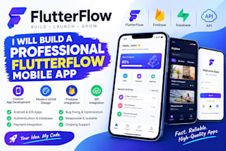 develop custom mobile apps using flutterflow