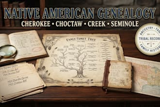 research cherokee, choctaw genealogy, creek, seminole genealogy, native ancestry