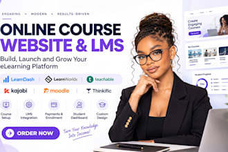 design teachable freshlearn learnworld learndash lms online course website scorm