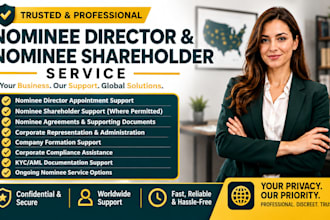 provide nominee director and nominee shareholder service