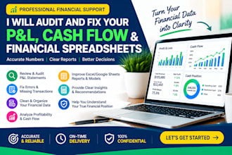 audit and fix your cash flow and financial spreadsheets
