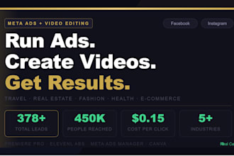 create meta ads and video creatives for your buisness