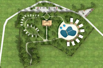 design site plan, facility master plan, community spatial map, site development