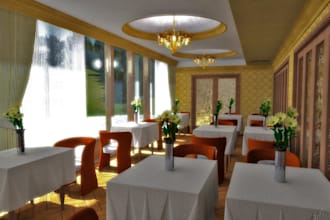 design hotel lobby interior layout and 3d rendering hospitality spaces exterior