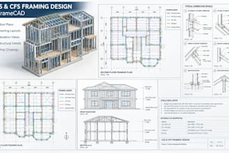 design lgs and cfs framing in framecad with structural details
