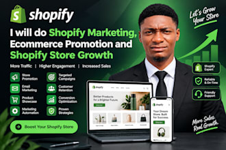 do shopify marketing, ecommerce promotion and shopify store growth