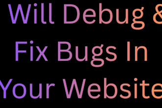 debug and fix bugs in your website or web app