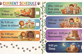 design custom visual schedules graphic organizers for neurodivergent student