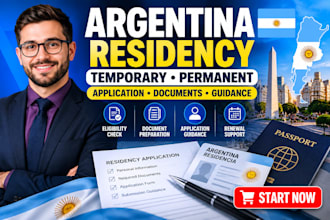 help you apply for an argentina residency permit