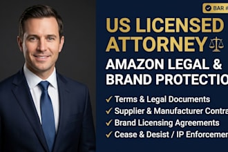 draft cease and desist letter for amazon brand infringement by US attorney