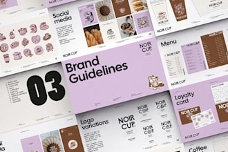 design art direction, branding guideline and branding identity and lookbook