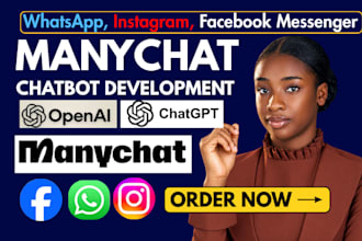 create real estate instagram facebook whatsapp chatbot using manychat