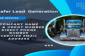 provide fresh verified fmcsa trucking leads for dispatchers