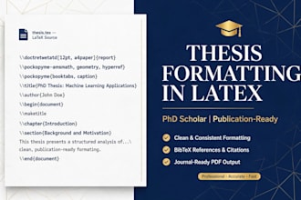 professionally format your thesis or dissertation in latex