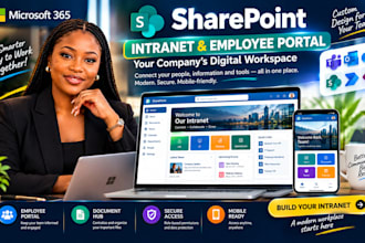 design a modern sharepoint intranet and employee portal for microsoft 365
