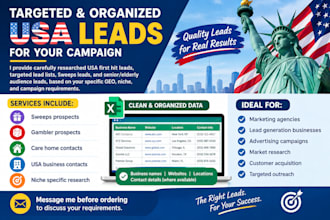 fresh premium sweeps leads gambler leads, mega leads,USA or any takes leads