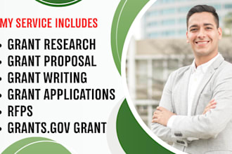 do grant writing, grant proposal, grant research and grant application, rfps
