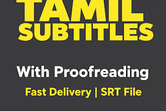 create auto tamil captions with yellow text for reels and shorts