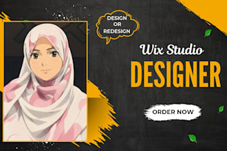 design wix studio website, redesign wix website or create wix site