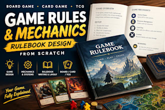 design board game card game rules mechanics rulebook tabletop from scratch tcg