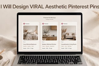 design aesthetic and viral pinterest pins for your business