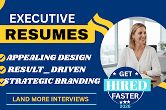 write a professional executive resume