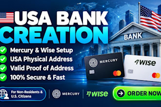 do USA bank creation get USA physical address proof of address for mercury wise