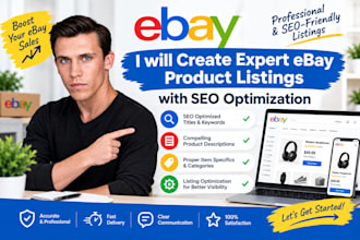 create expert ebay product listings with ebay SEO optimization