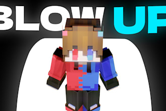 make a minecraft thumbnail within 32hour