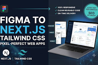 convert figma to next js and tailwind CSS