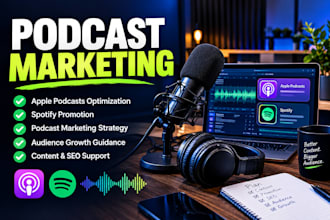 podcast marketing and promotion for apple podcasts and spotify growth strategies