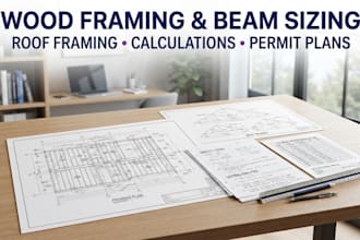 wood framing, roof framing, and beam sizing calculations