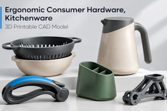design ergonomic consumer hardware, kitchenware 3d printable cad model