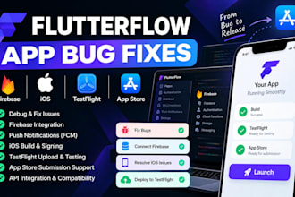 fix flutterflow firebase testflight and app store issues