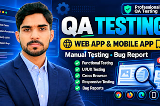 qa testing, usability testing for website and mobile app