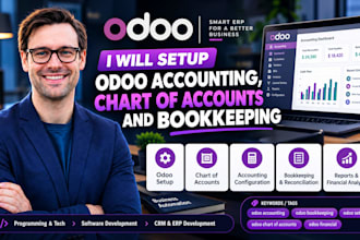setup odoo accounting chart of accounts and bookkeeping