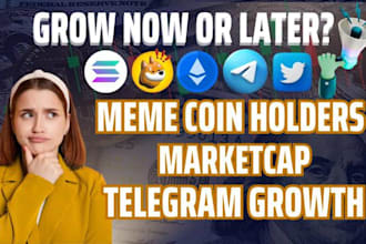 grow solana meme coin, crypto telegram promotion, meme coin promotion, robinhood