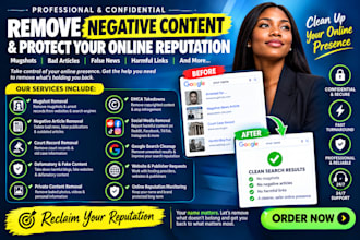 permanently remove mugshots articles news delete negative links on google search