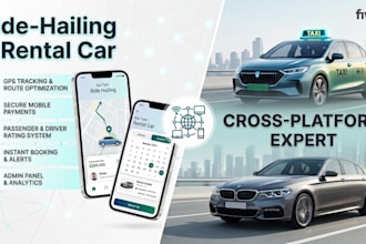 develop ride hailing app and rental car app
