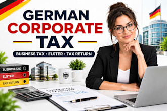 handle german corporate tax return, business tax filing and tax compliance