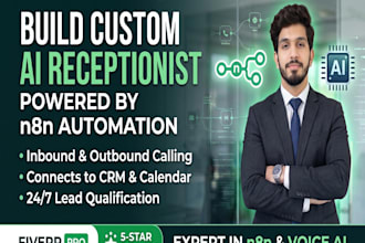 build ai receptionist for your business using n8n